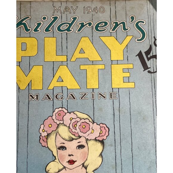 Childrens Play Mate Magazine May 1940 Featuring Stories Rhymes & Puzzles - Picture 2 of 16